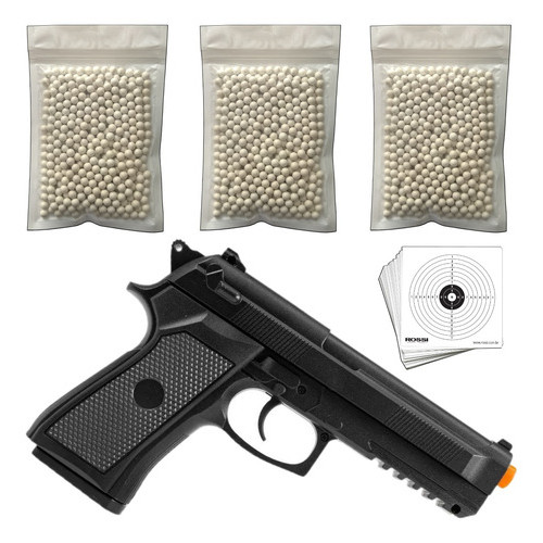Pistola De Airsoft Spring Pt92 V21 + 3000 Bbs 0,20g Premium em Oferta na Shopee