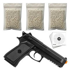 Pistola De Airsoft Spring Pt92 V21 + 3000 Bbs 0,20g Premium