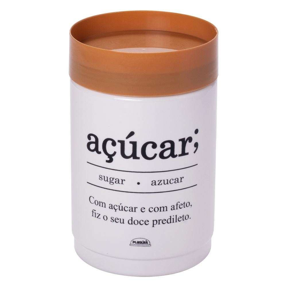 Pote Porta Açúcar Plástico 1,15 L Plasútil em Oferta na Shopee