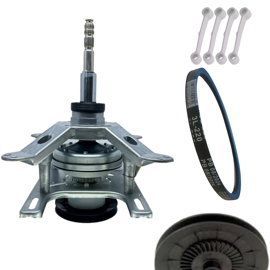 Kit Mecanismo Câmbio Compativel Brastemp Cwl75 Cwl10 Cwc24 Bwb22 Cwc22 Cwl08- Consul Polia V Bwc08