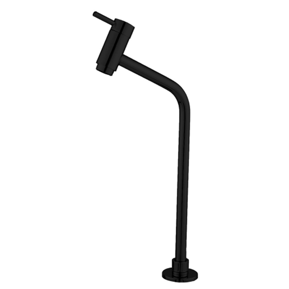 Torneira Banheiro Stillus De Mesa Alta Preta Cascata Monocomando Luxo Moderna Para Pia Lavabo
