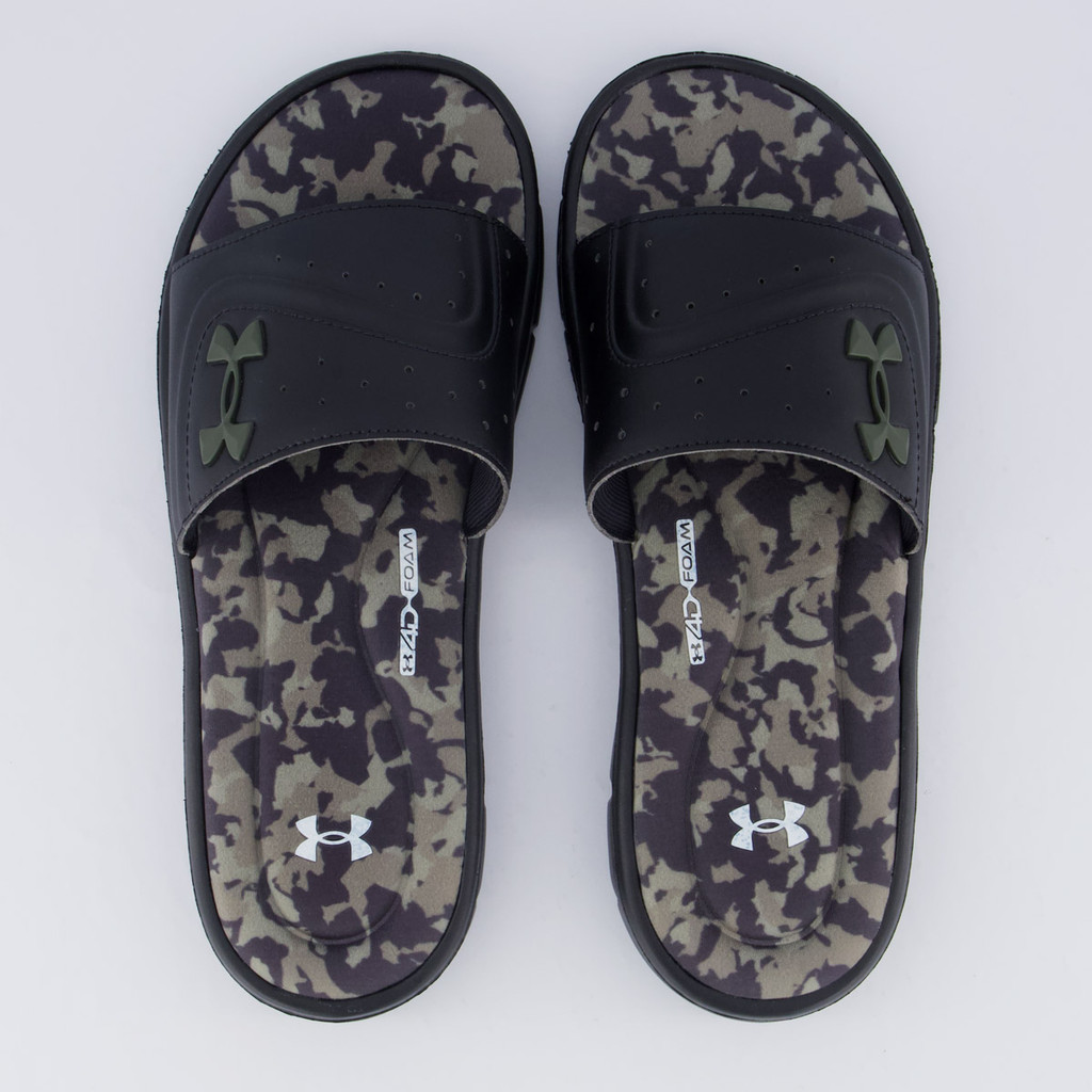 Chinelo Under Armour Ignite VI SE Preto e Camuflado