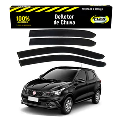 Jogo Defletor Calha Chuva Fiat Argo 1.0 1.3 1.8 2017 A 2021
