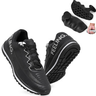 Tênis Esportivo Unissex Corrida Academia + Grip Barra Crossfit Musculação Kit Completo