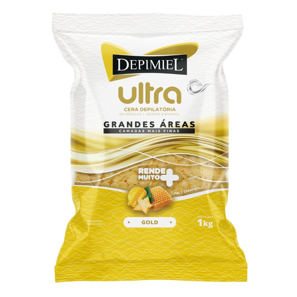 Cera Depilatória Pérola Corporal Mel Carambola Depimiel 1kg