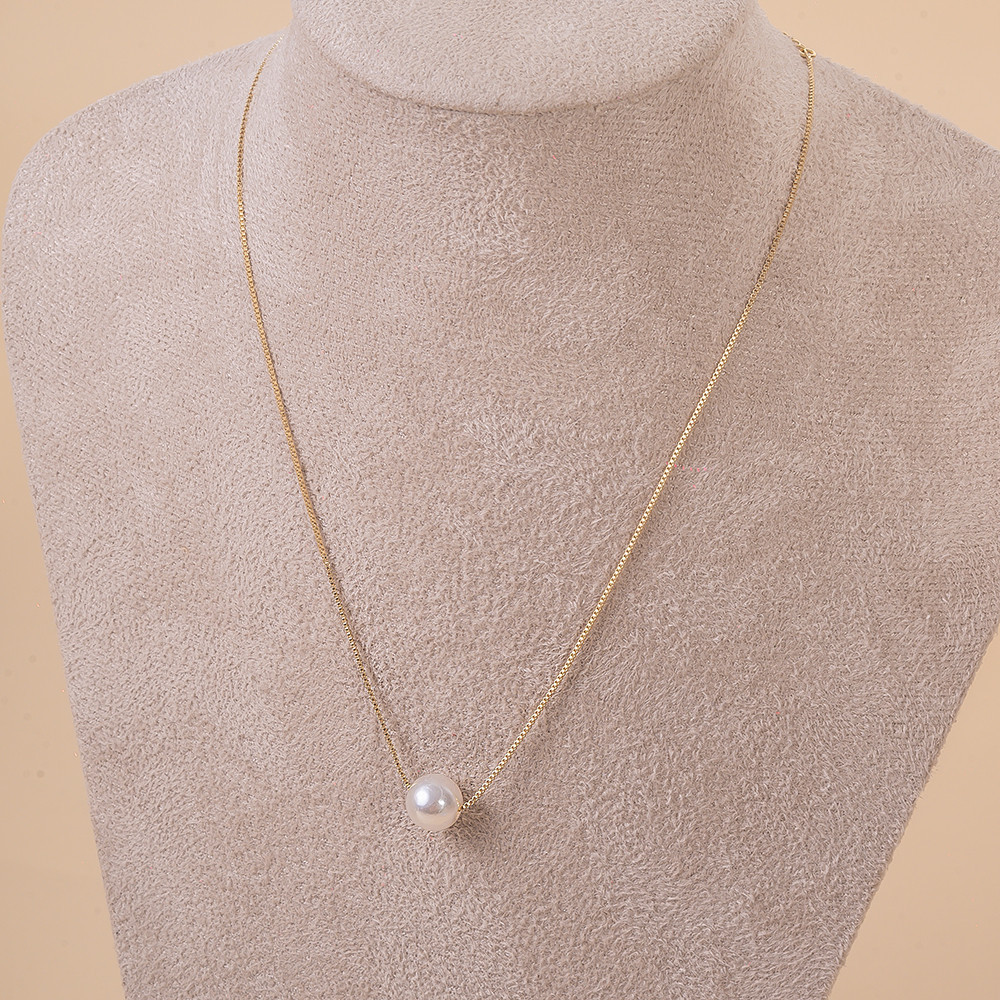 Colar de Pérola com Banho em Ouro 18k em Oferta na Shopee