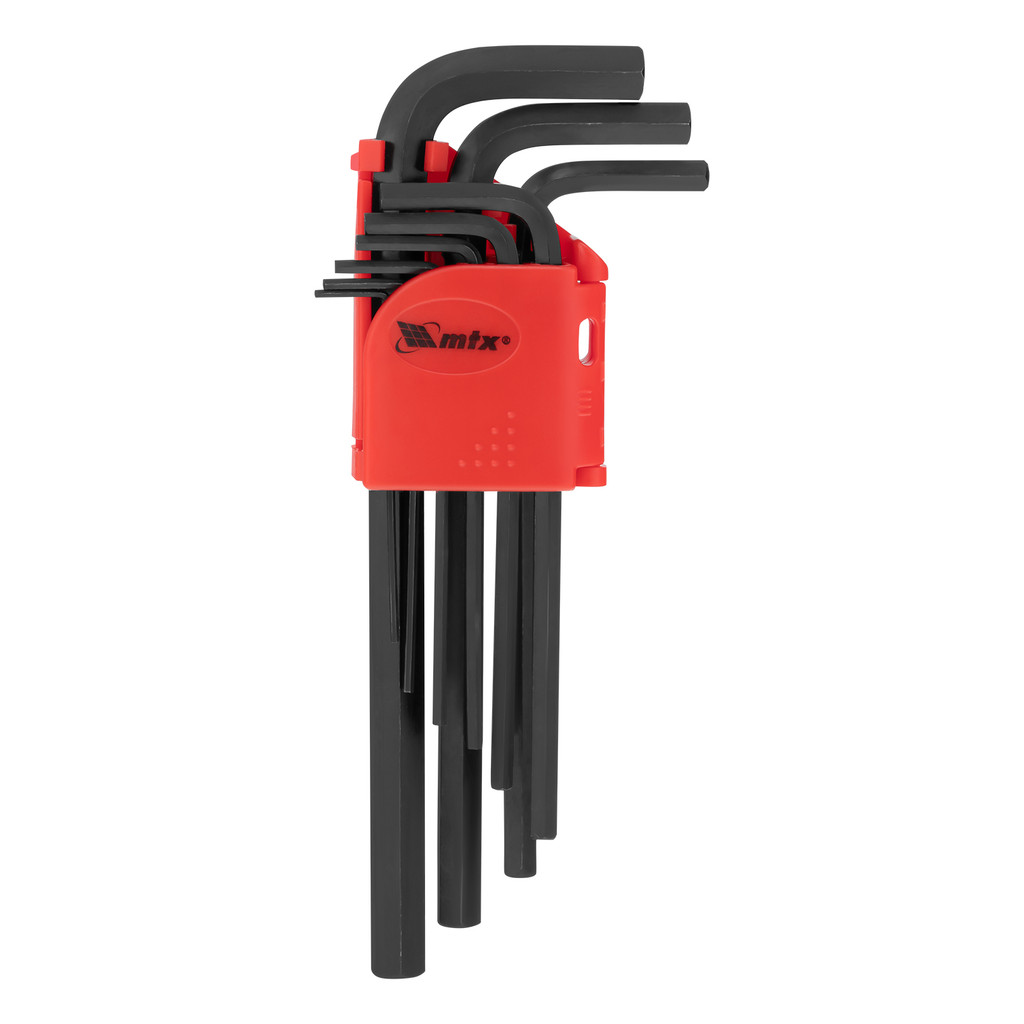 Imagem JOGO DE CHAVE ALLEN LONGA, CROMO VANADIO, OXIDADO PRETO, 1,5-10MM, 9PCS // MTX