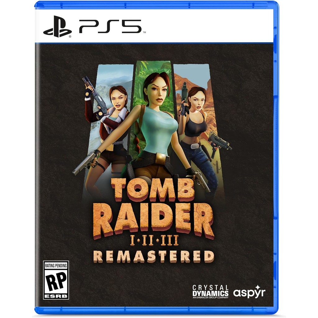 Tomb Raider I-III Remastered Starring Lara Croft PS5 Midia Fisica