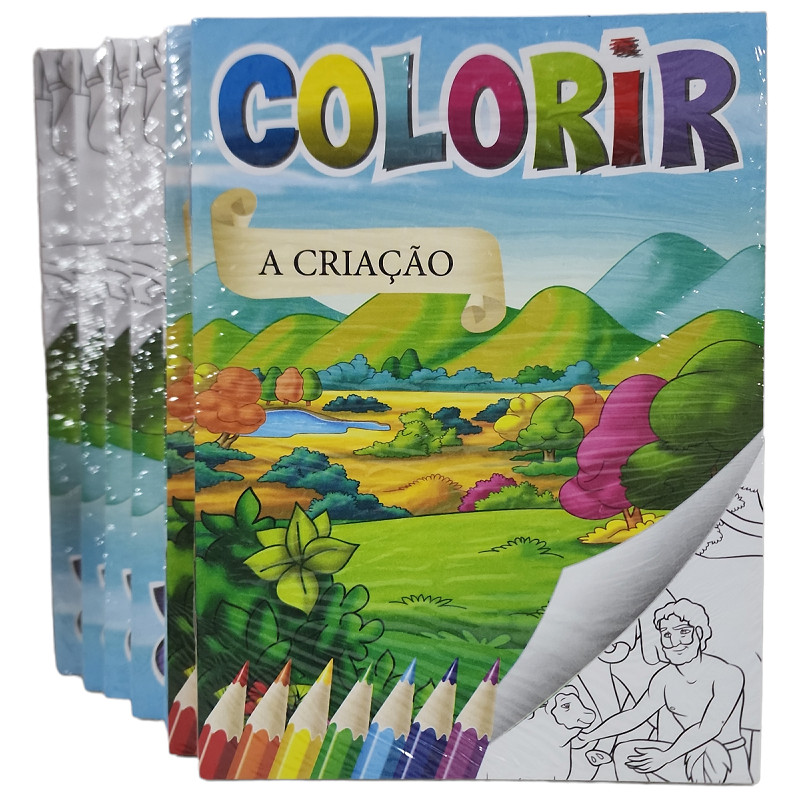104 Livros Colorir Biblia História E Colorir Atacado C/ Repetição