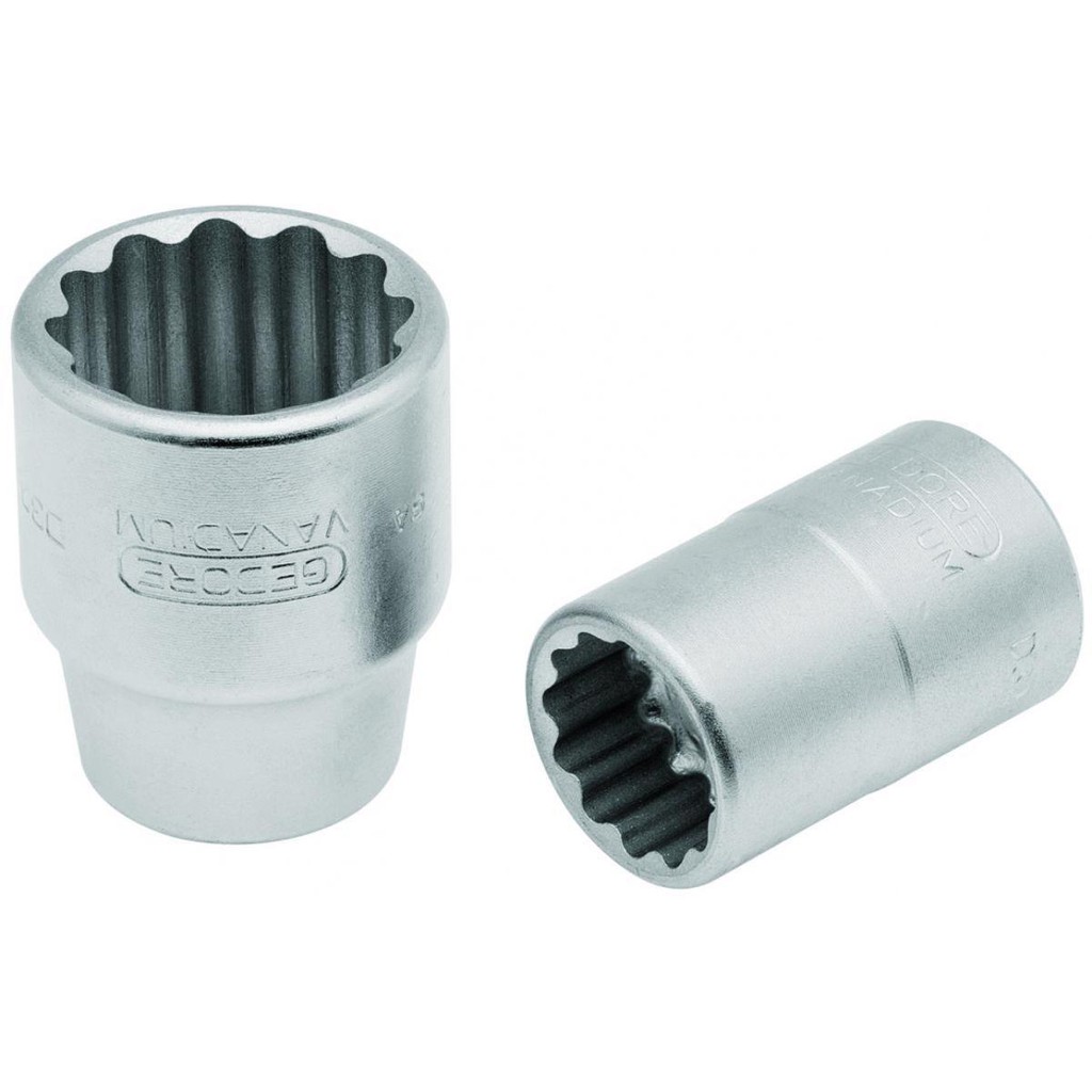 Soquete Estriado 3/4"x1" Aço CRV 017.054 D32 Gedore