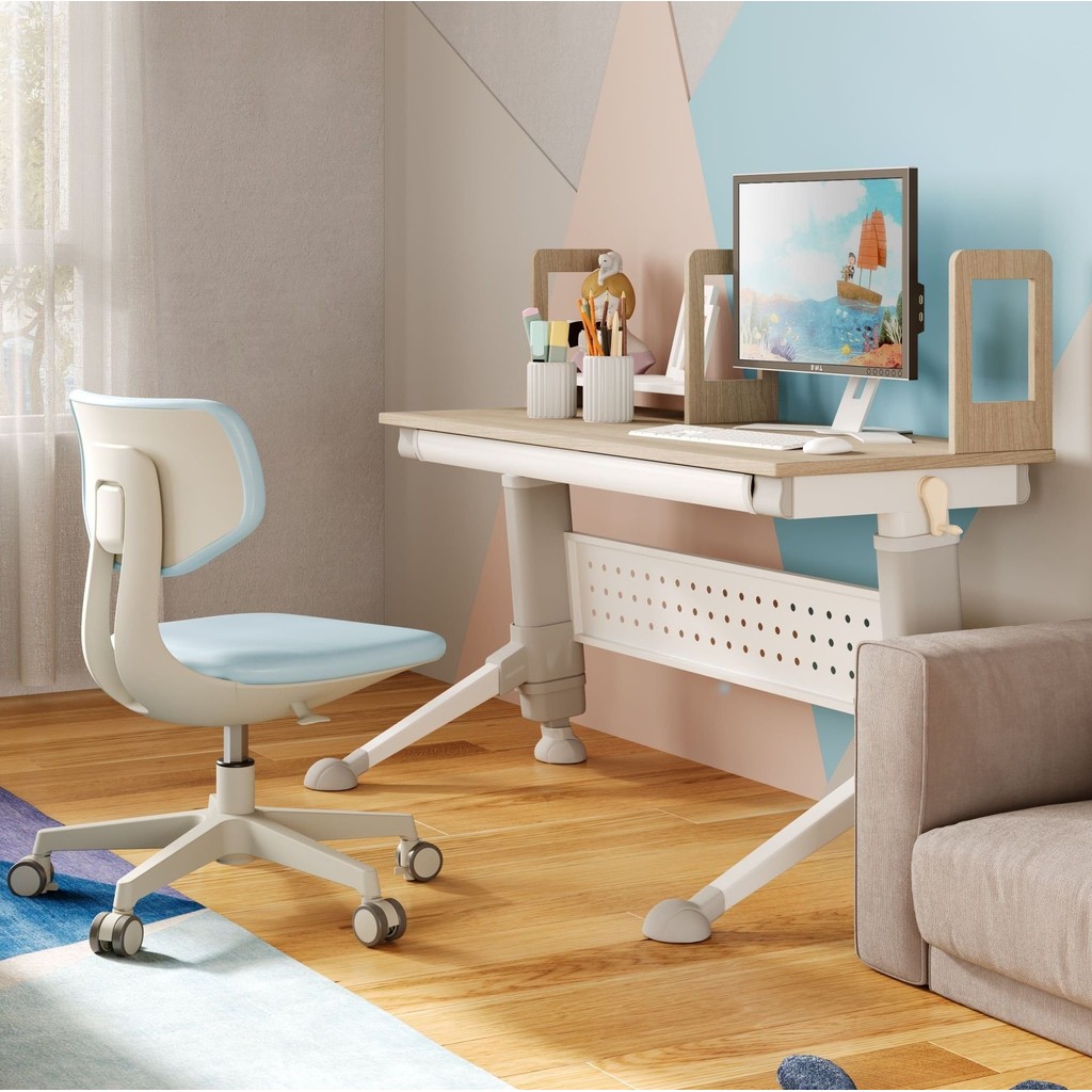 Cadeira Escritório de Estudo Delta Infantil Escritório Azul