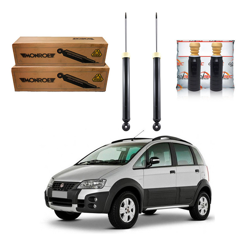 Kit Amortecedor Traseiro Fiat Idea Adventure 1.8 2006 A 2011