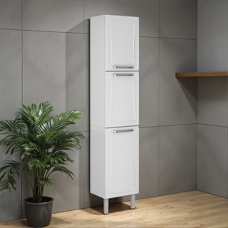 Paneleiro 3 Portas Dobradiças Slow Motion 40cm em Aço Branco Tarsila Itatiaia em Oferta na Shopee