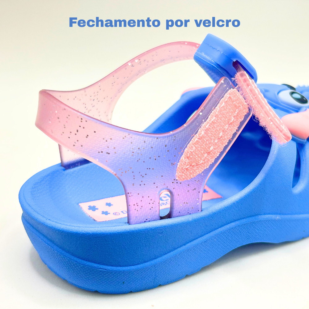 Sandália Baby Disney Stitch – Conforto, Leveza e Diversão para Bebês