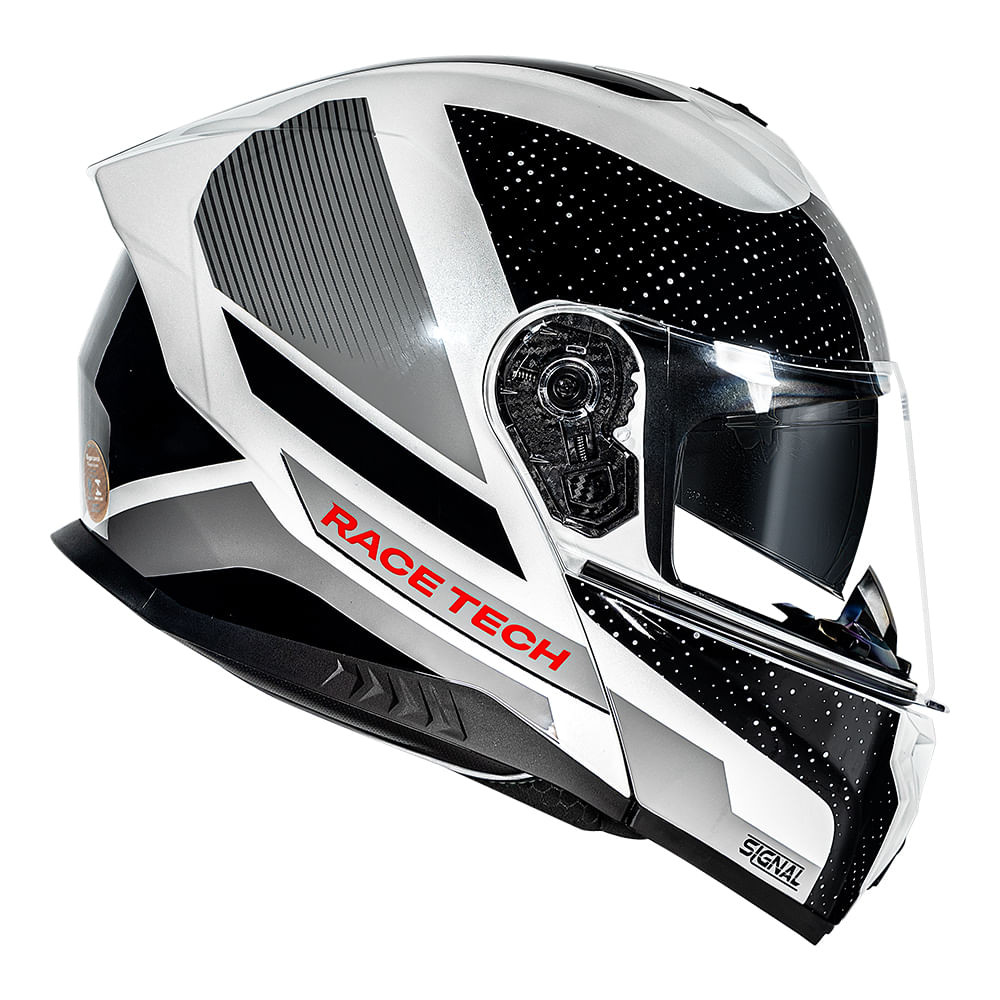 CAPACETE RACE TECH SIGNAL GEAR PRETO