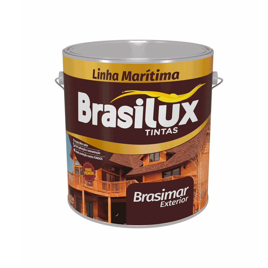 Verniz Para Madeira Marítimo 900ml Alta Resistência Proteção UV Acabamento Premium BRASILUX em Oferta na Shopee