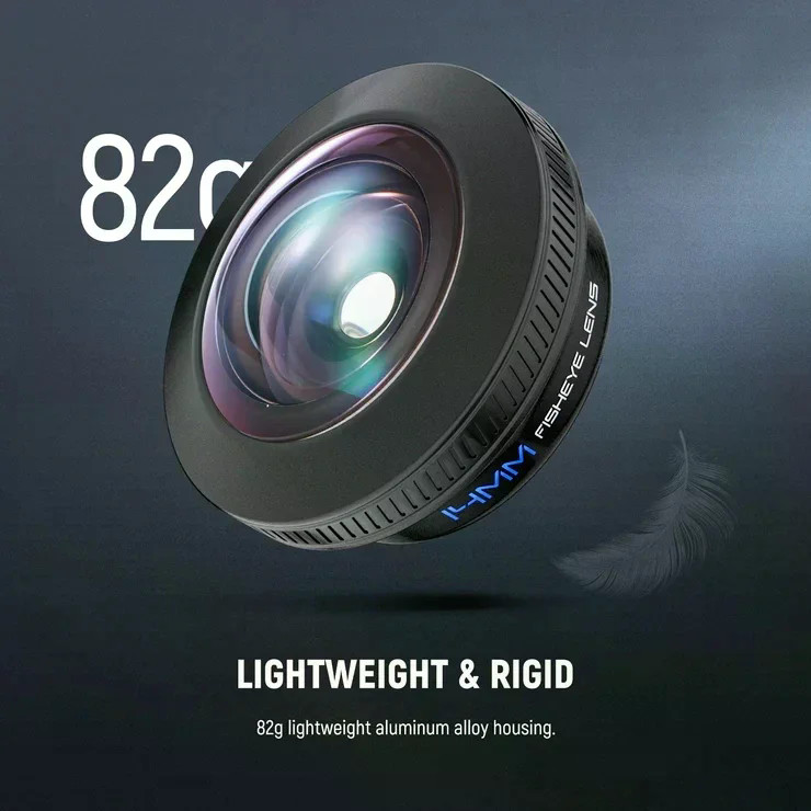 NEEWER LS-77 Lente VR Olho De Peixe De 170 Graus 14 Mm Com Clipe De Telefone Rosqueado De 17