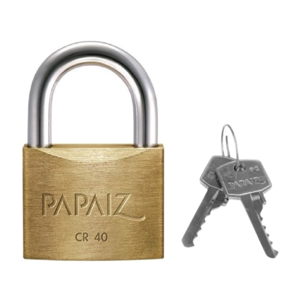 Cadeado Papaiz 40mm Com 2 Chaves