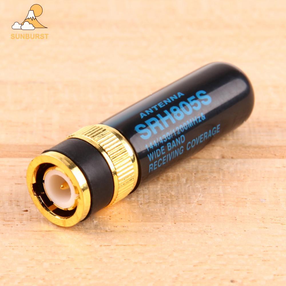 [Sunburst1 . br] Antena De Banda Dupla Mini SRH805S BNC-M Para Rádio Kenwood TK320 Icom Yaesu