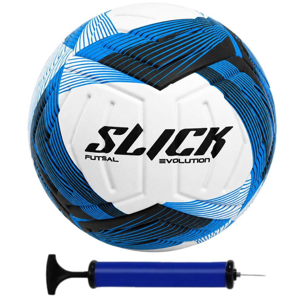 Bola Futsal Quadra/Salão Dualt Slick Evolution + Bomba de Ar