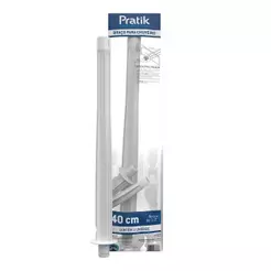 Braço para Chuveiro Pratik 40cm Branco 3008-E40PK