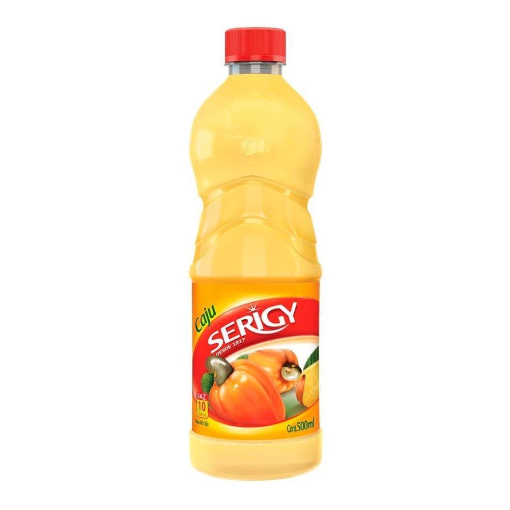 Suco Serigy Concentrado Caju 500ml - Embalagem com 12 Unidades