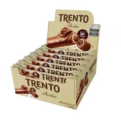 Chocolate Trento Wafer Avelã 29g - Embalagem com 16 Unidades