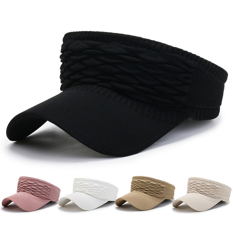 Chapéu feminino verão céu topo chapéu de sol versão coreana protetor solar Topless pico chapéu de sol esportes correndo 