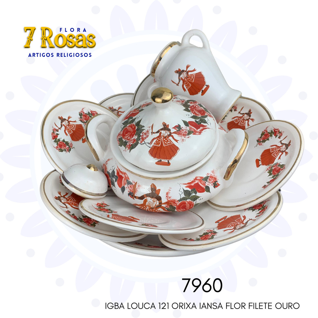 IGBA LOUCA 121 ORIXA IANSA FLOR FILETE OURO