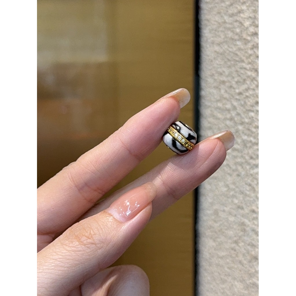 Dzi contas ágata hambúrguer contas artesanais diy acessórios pulseira pingente acessórios moda jóias Wenwan S