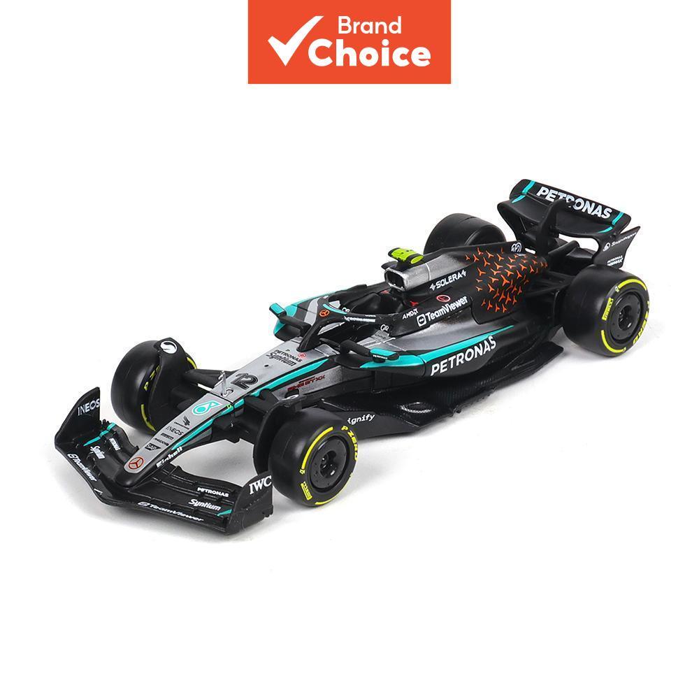 Bburago 1 : 43 Grande Prix Britânico F1 AMG 2025 W16 # 63 George Russell 12 Kimi Antonelli Alloy Car Die Cast Modelo Bri