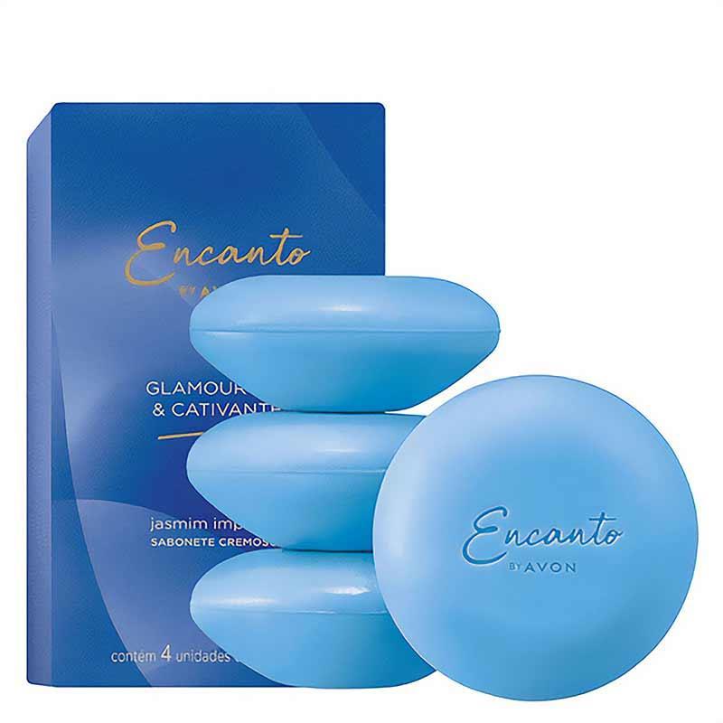 Sabonete em Barra Avon Encanto Glamurosa 4un 80g