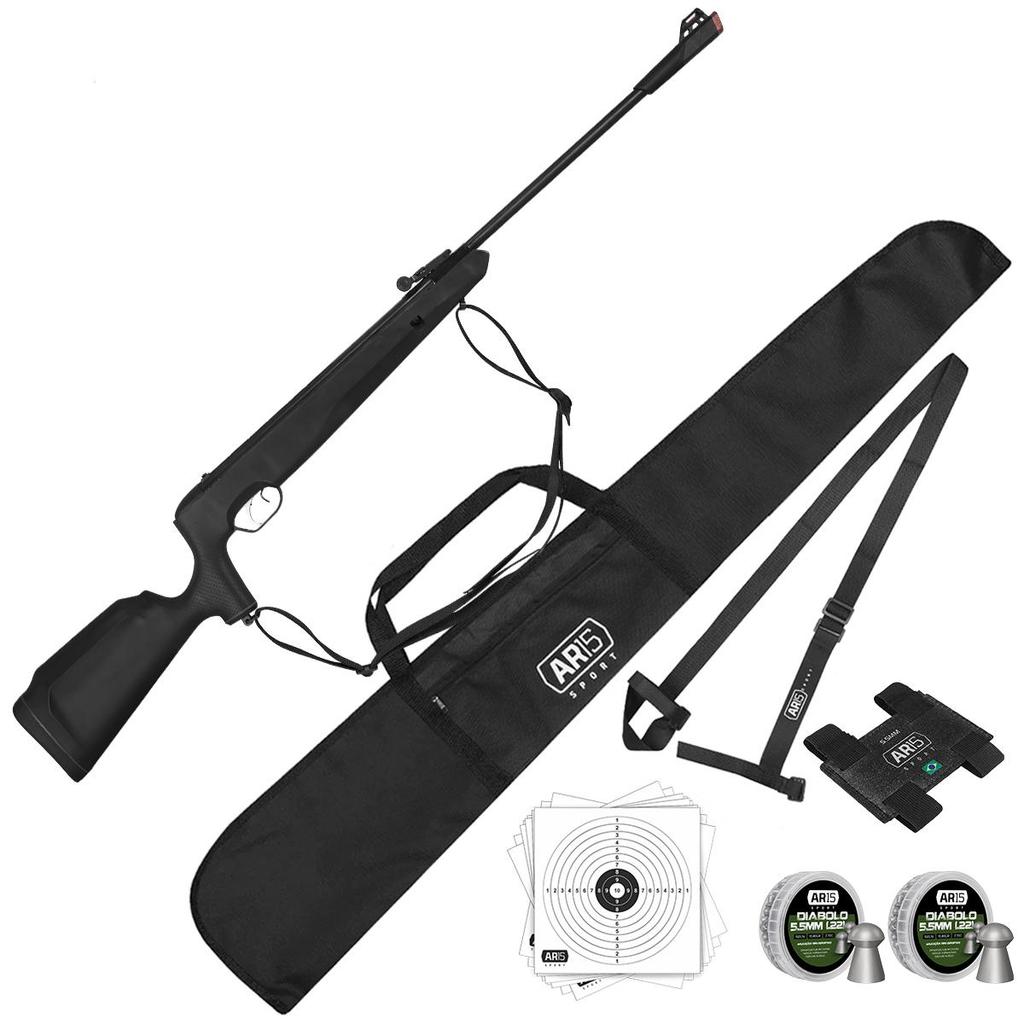 Carabina de Pressão 5.5 Naja Nitro Tag + Porta Chumbinho