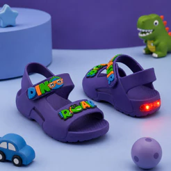 Sandália Papete Infantil Menino LED Masculino Leve Confortável Escolar Antiderrapante Promoção