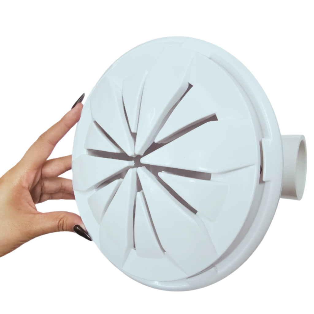Ralo De Fundo Anti Turbilhão Dreno 50mm Piscina Vinil