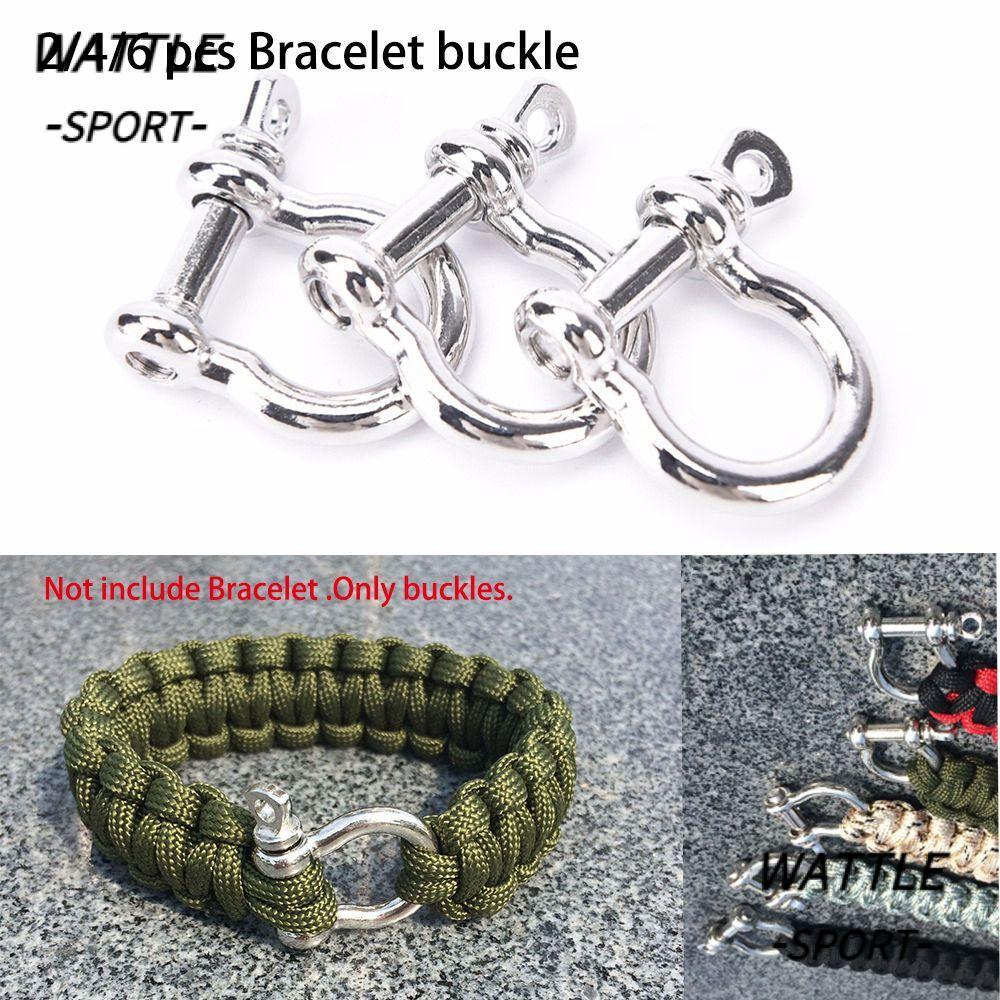 WATTLE 2/4/6 Pcs Paracord Pulseiras Acessórios Aço Inoxidável Âncora Parafuso Pin Corda Paracords
