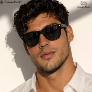 Óculos De Sol Escuro Masculino Quadrado Estiloso Justin Top