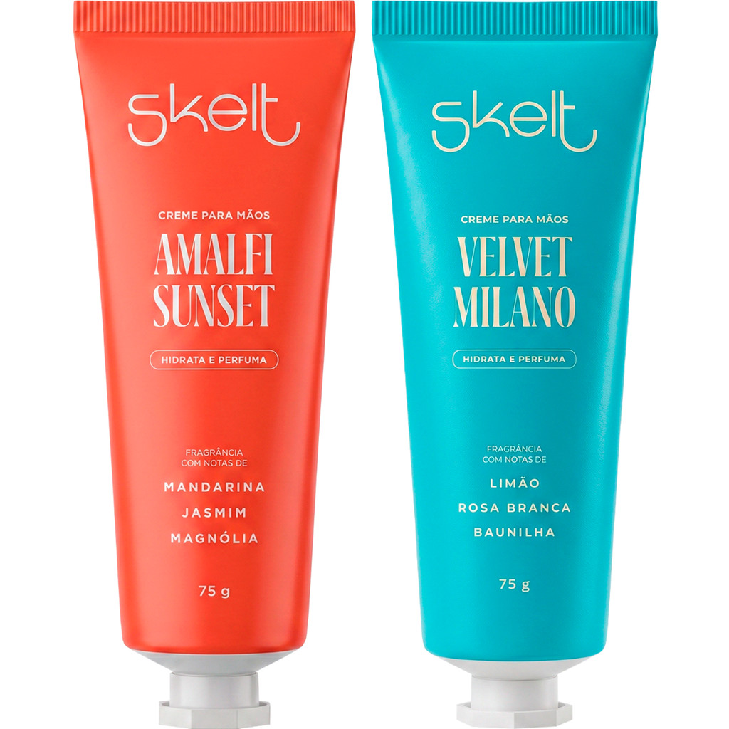 Kit 2 Cremes de Mãos Velvet Milano + Amalfi Sunset
