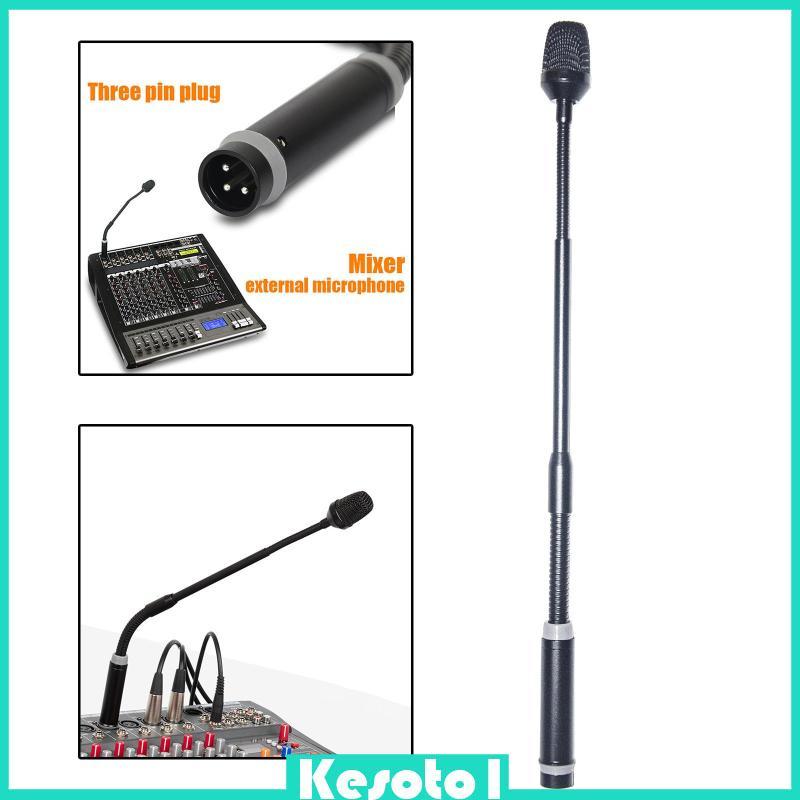 [Brkesoto1] Microfone Pescoço De Ganso Dinâmico Para DJ Fácil De Ajustar Profissional XLR De Baixo Ruído Gravação De Per