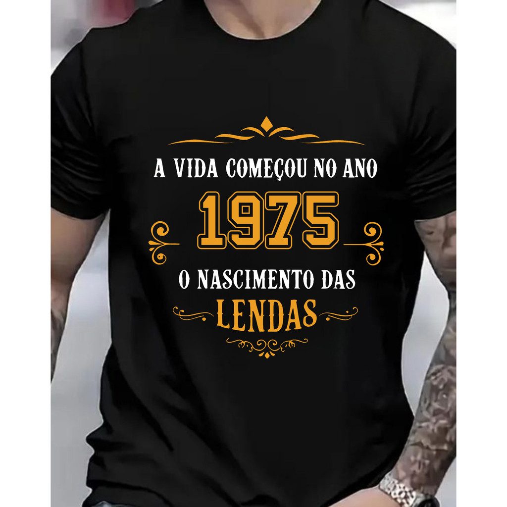 [Camiseta Premium em Algodão Puro]VU Camiseta unissex algodão ano 1975