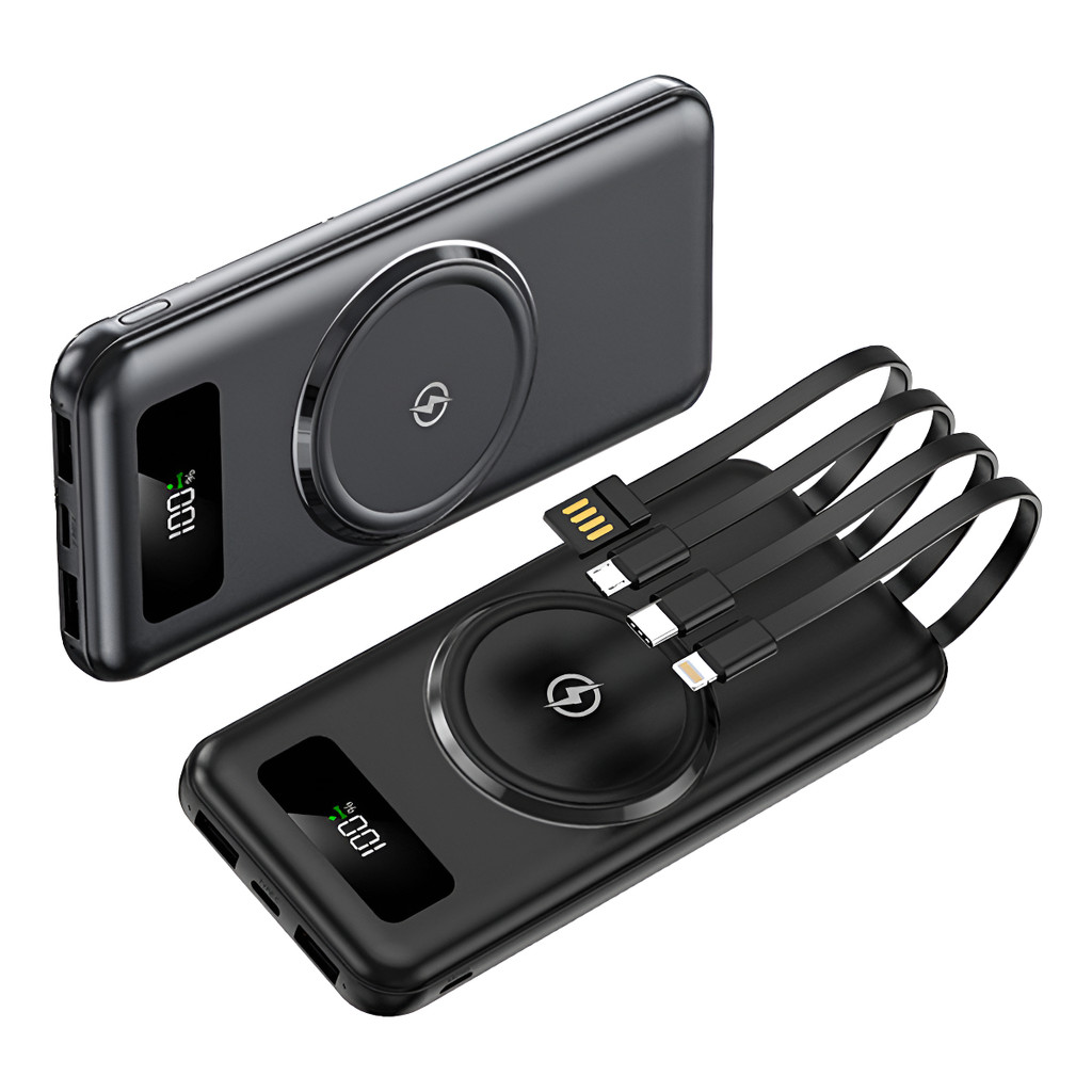 Power Bank Carregador Indução Magnético 20000mah 2a 4 Fios