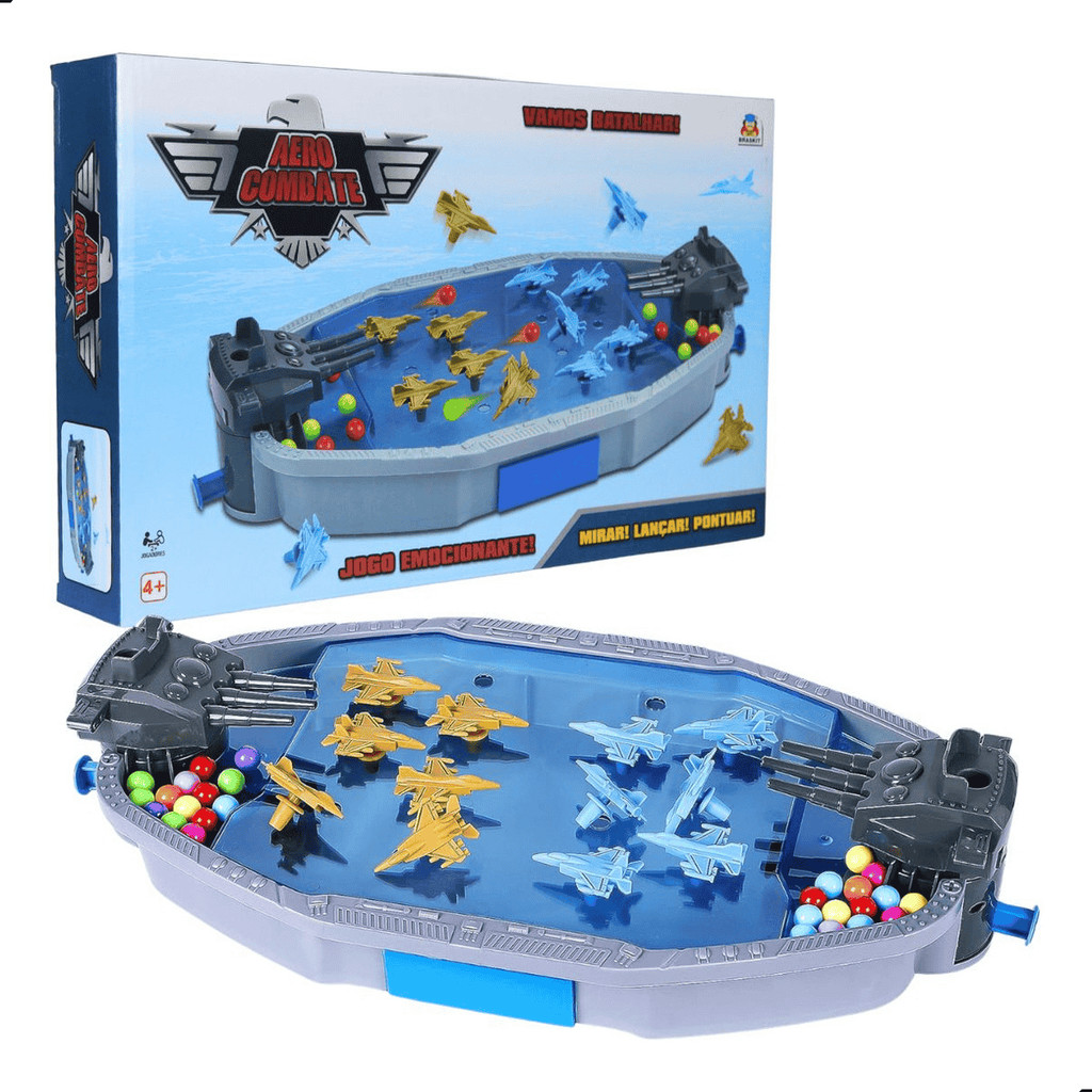 Brinquedo Combate Nave Espacial Jato Militar Batalha Aero Combate Infantil Braskit