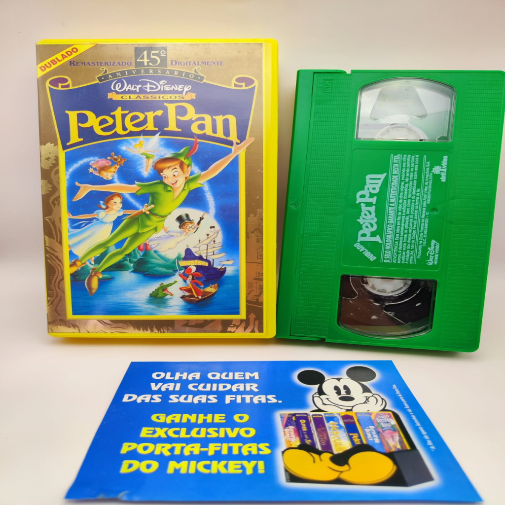 VHS Peter Pan 45º Aniversário DUBLADO Disney
