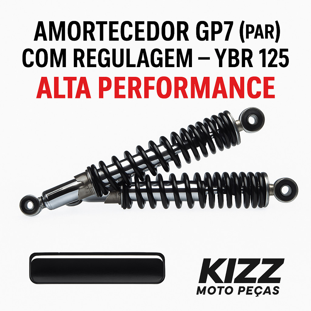 Amortecedor Gp7 (par) Com Reg. Ybr 125