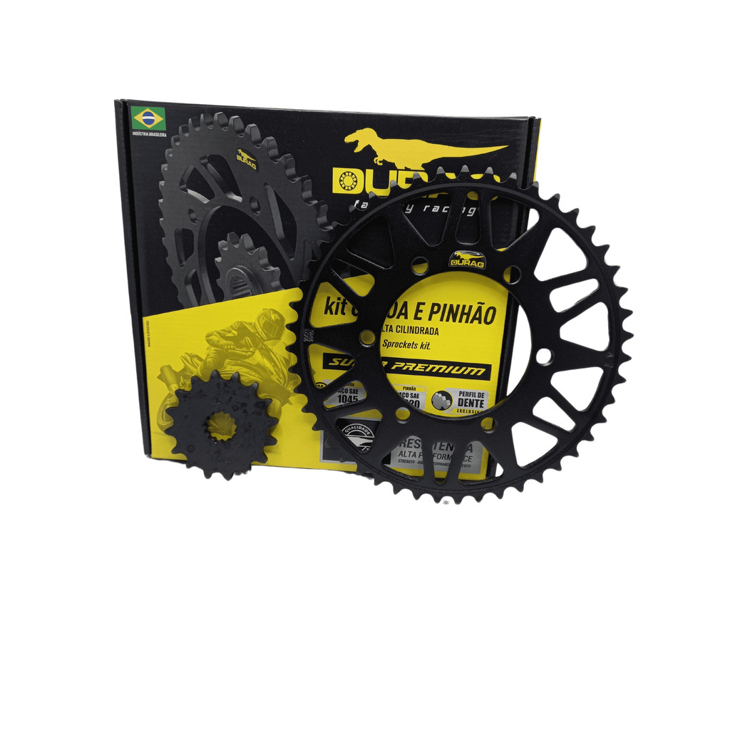 Kit Coroa e Pinhão TRIUMPH DAYTONA 675 STRET TRIPLE 675 2006 à 2016