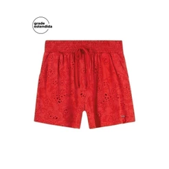 Shorts Feminino Marialícia Vermelho