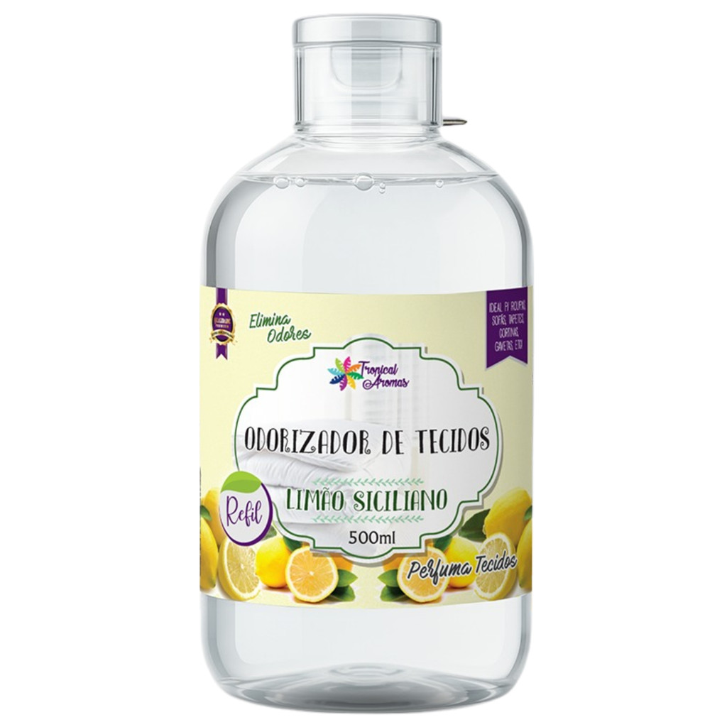 Refil Odorizador de Tecidos Limão Siciliano 500ml Tropical Aromas