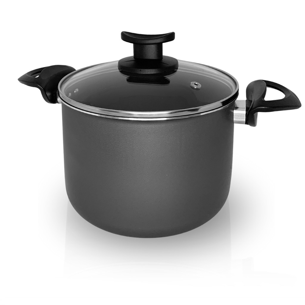 Caldeirão Panela Alta Teflon Antiaderente 18 cm Tampa Vidro em Oferta na Shopee