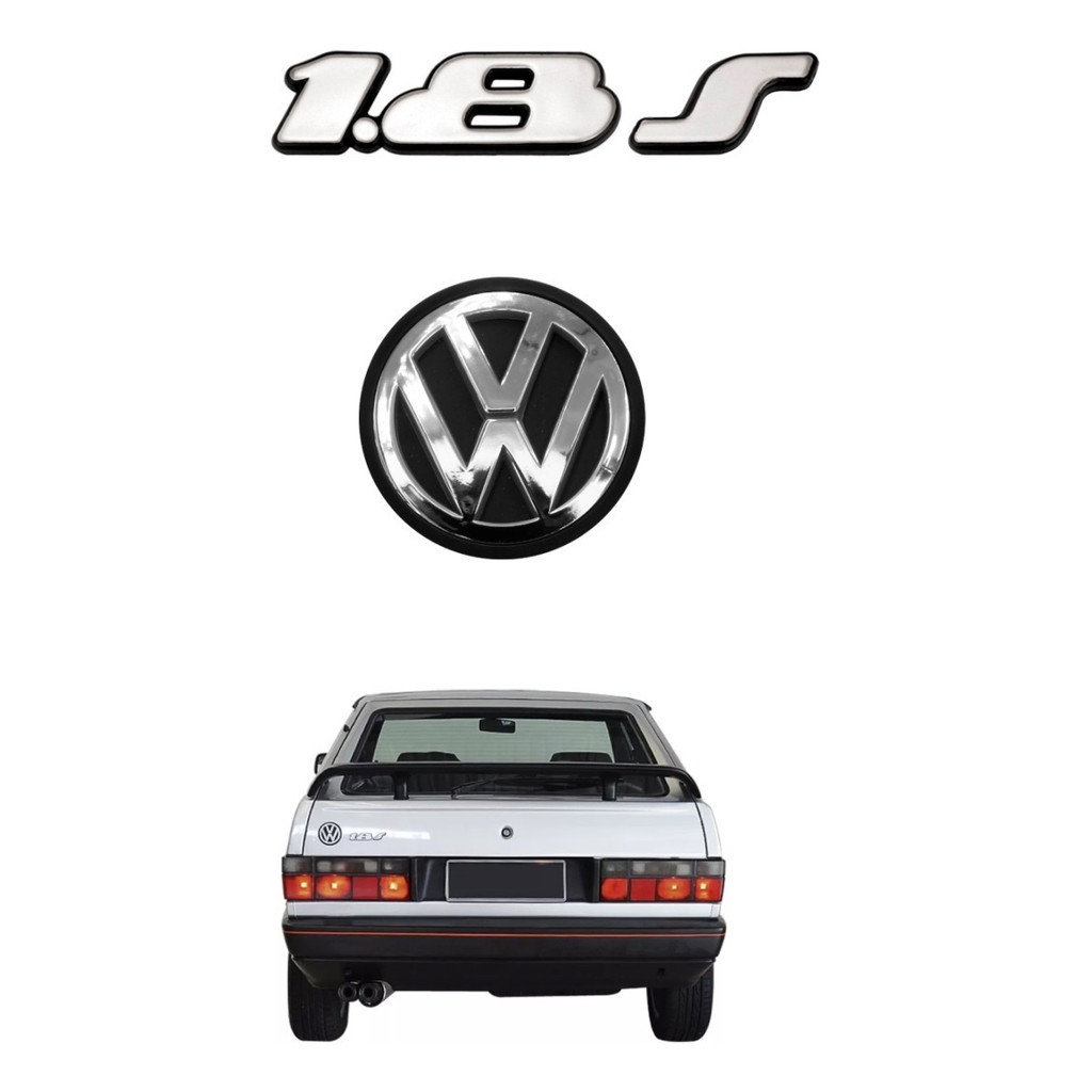 Emblema 1.8s + Vw Traseiro - Gol Gts 1991 À 1994