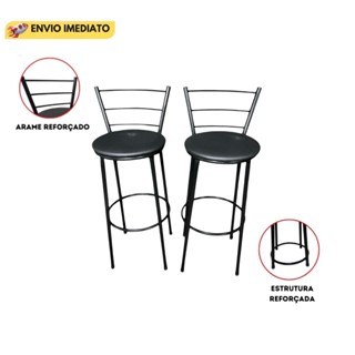 2 Banquetas Bancos Alta Bistrô Cozinha Americana Bancada Bar Balcão - Até 2 Unidades em Oferta na Shopee